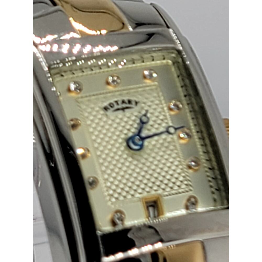 Elegant Rotary Two-Tone Rectangular Dial Watch St… - image 3